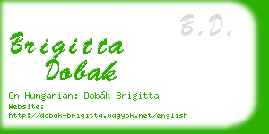 brigitta dobak business card