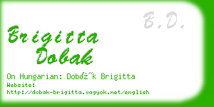 brigitta dobak business card